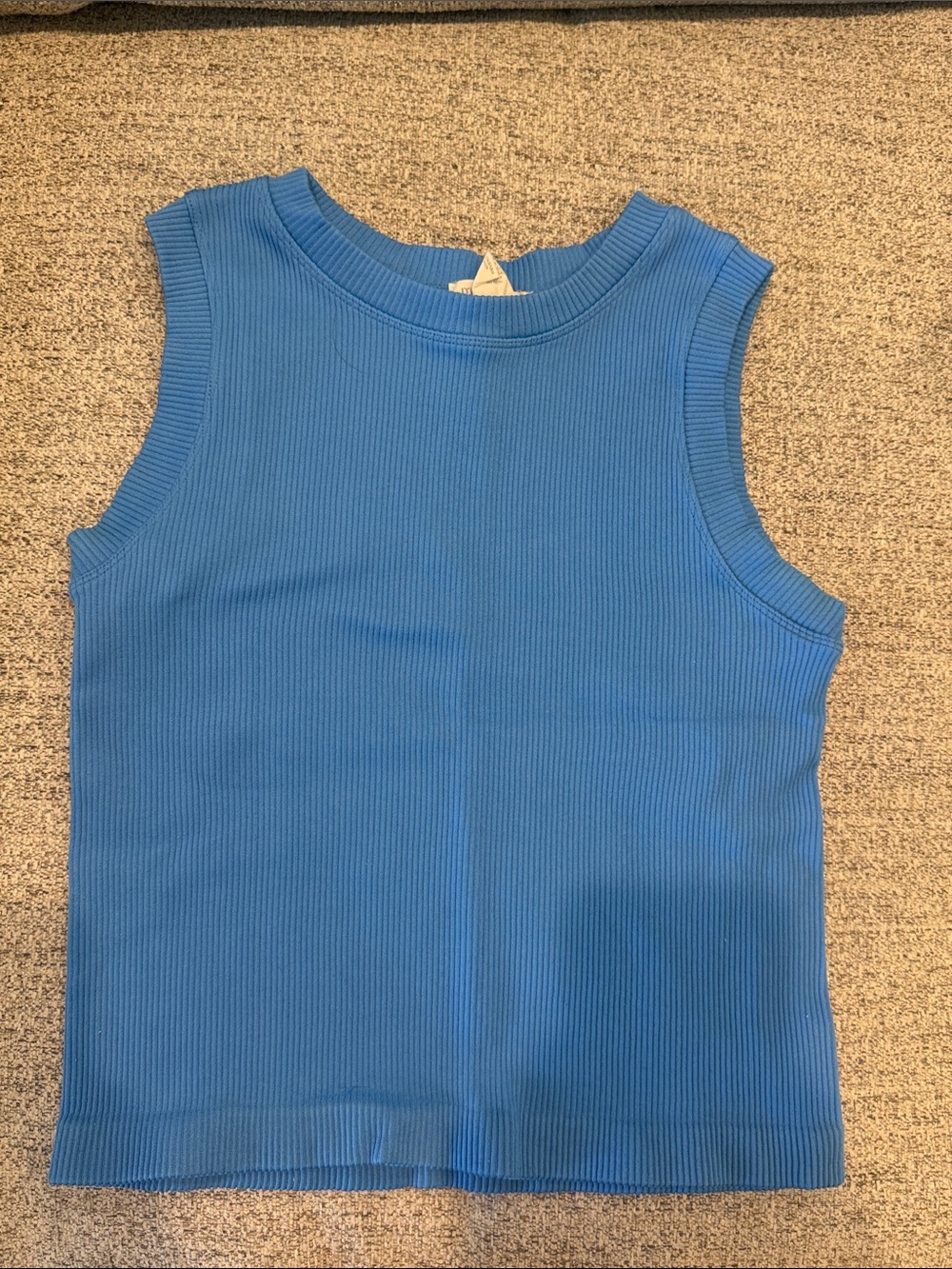 Moa Moa - Blue Ribbed Tank Top